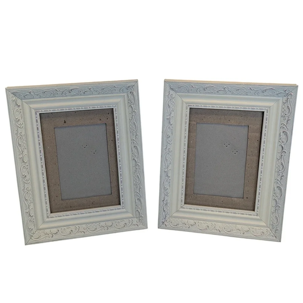 Green Tree Gallery Distressed Ornate Picture Frames Set of Two - Shabby Chic